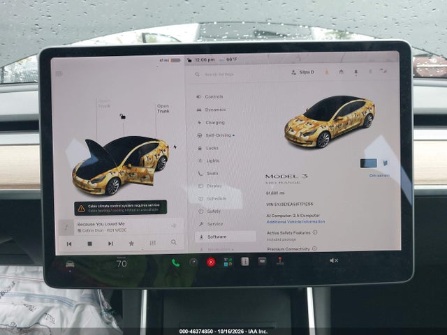 46374850 :رقم المزاد ، 5YJ3E1EA9JF171256 vin ، 2018 Tesla Model 3 Long Range/mid Range مزاد بيع