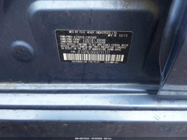 Продаж на аукціоні авто 2014 Subaru Impreza 2.0i Sport Premium, vin: JF1GPAL66E8231371, номер лоту: 46375323