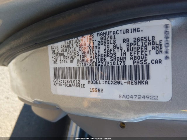 Продаж на аукціоні авто 2002 Toyota Avalon Xl, vin: 4T1BF28B62U210179, номер лоту: 46375394