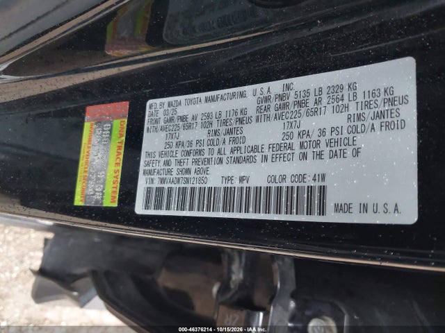 Продажа на аукционе авто 2025 Mazda Cx-50 Hybrid Premium Package, vin: 7MMVAADW7SN121850, номер лота: 46376214