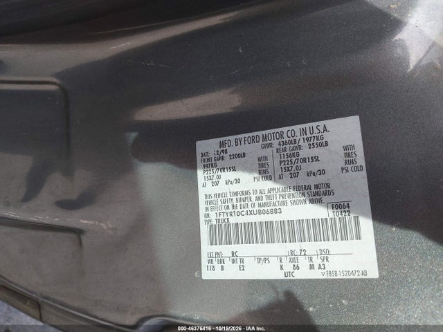 Aukcja sprzedaży 1999 Ford Ranger Xl/xlt, vin: 1FTYR10C4XUB06883, numer aukcji: 46376416