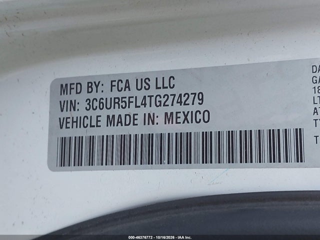 3C6UR5FL4TG274279 RAM 2500 Laramie 4x4 6&#039;4 Box
