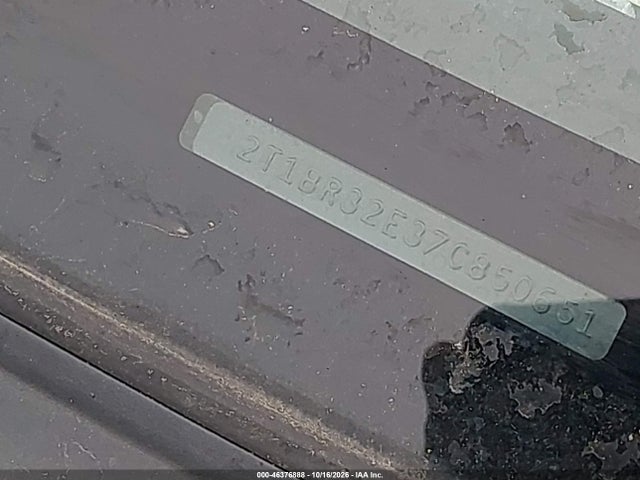 46376888 :رقم المزاد ، 2T1BR32E37C850651 vin ، 2007 Toyota Corolla Ce مزاد بيع