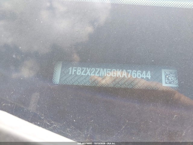 46376893 :رقم المزاد ، 1FBZX2ZM5GKA76644 vin ، 2016 Ford Transit-350 Xlt مزاد بيع