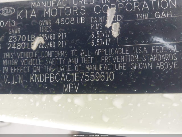 KIA Sportage Lx 2014 KNDPBCAC1E7559610 Image 9