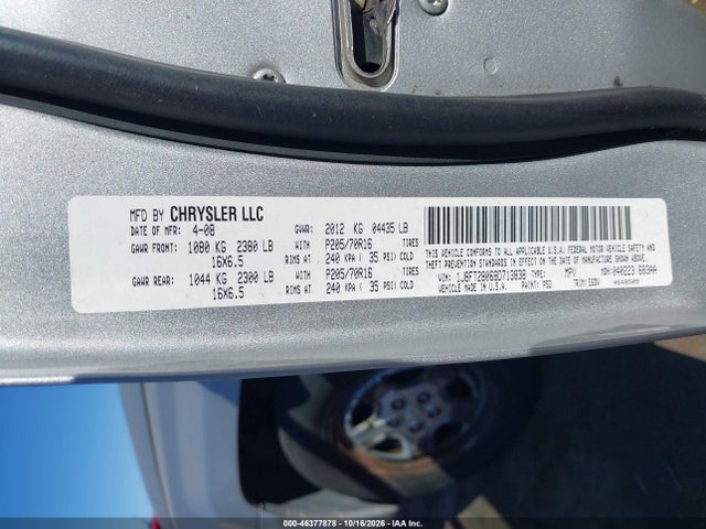 Aukcja sprzedaży 2008 Jeep Patriot Sport, vin: 1J8FT28068D713838, numer aukcji: 46377878