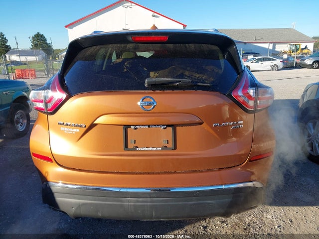 Aukcja sprzedaży 2015 Nissan Murano Platinum/s/sl/sv, vin: 5N1AZ2MH5FN217735, numer aukcji: 46378063
