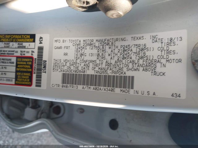 Aukcja sprzedaży 2014 Toyota Tacoma Prerunner, vin: 5TFJX4GN3EX028401, numer aukcji: 46378606