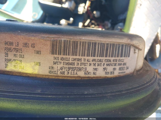 Продаж на аукціоні авто 1995 Jeep Wrangler / Yj S/rio Grande, vin: 1J4FY19P9SP290719, номер лоту: 46380108