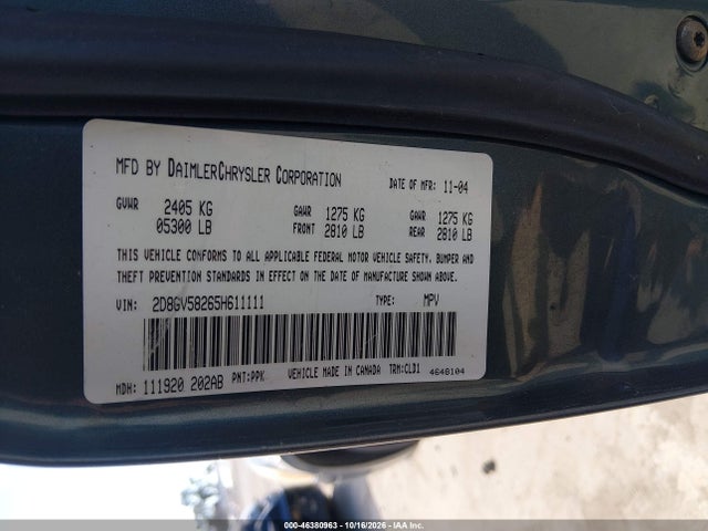 Продаж на аукціоні авто 2005 Dodge Magnum Rt, vin: 2D8GV58265H611111, номер лоту: 46380963