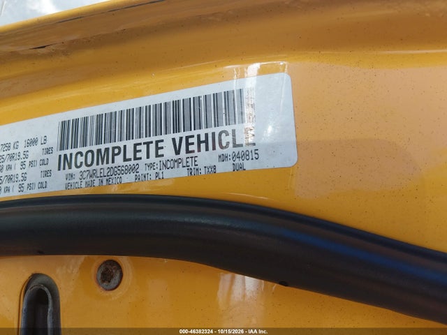 Aukcja sprzedaży 2013 Ram 4500 Chassis Tradesman/slt/laramie, vin: 3C7WRLEL2DG568002, numer aukcji: 46382324