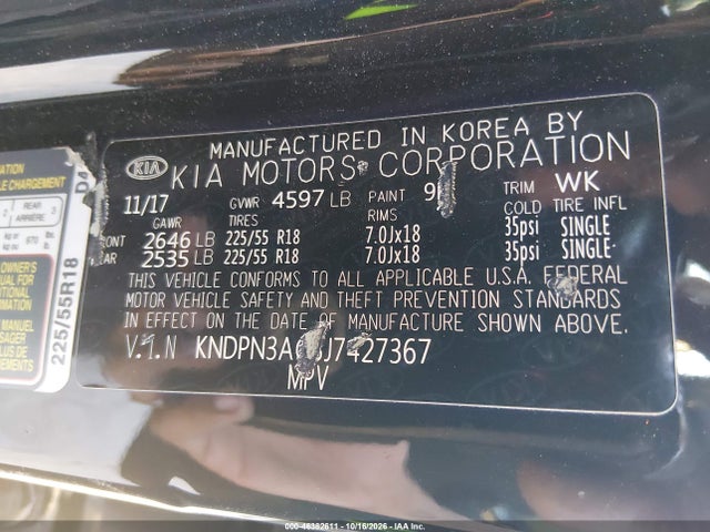 KIA Sportage Ex 2018 KNDPN3AC3J7427367 Image 9