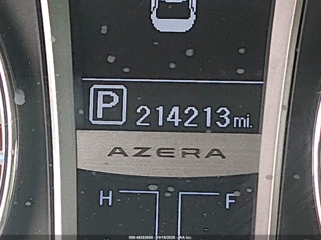 2012 Hyundai Azera მანქანა იყიდება აუქციონზე, vin: KMHFG4JG2CA186014, აუქციონის ნომერი: 46382888