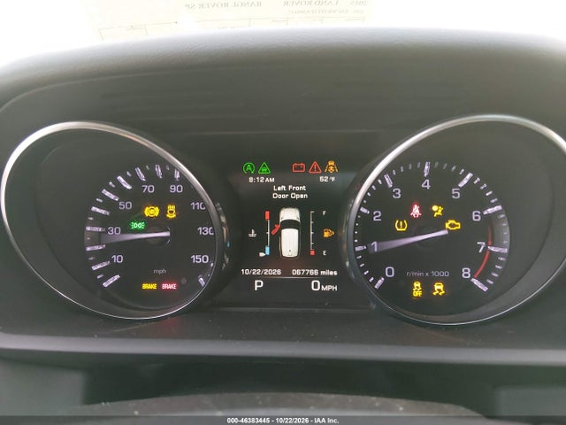 Продажа на аукционе авто 2015 Land Rover Range Rover Sport 3.0l V6 Supercharged Hse, vin: SALWR2VF1FA509132, номер лота: 46383445