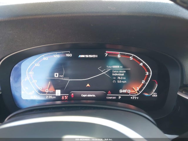 2020 Bmw M550i Xdrive მანქანა იყიდება აუქციონზე, vin: WBAJS7C09LCD47686, აუქციონის ნომერი: 46384688