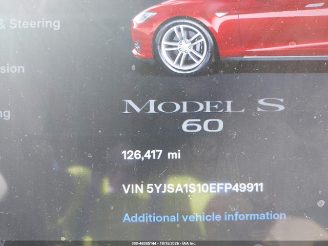 5YJSA1S10EFP49911 Tesla MODEL S
