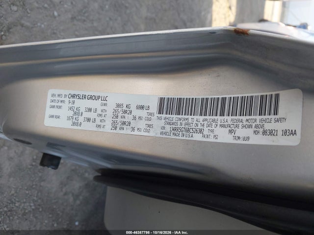 Aukcja sprzedaży 2011 Jeep Grand Cherokee Limited, vin: 1J4RR5GT6BC526302, numer aukcji: 46387798