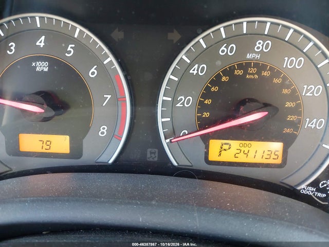 46387867 :رقم المزاد ، 2T1BU4EE8AC437650 vin ، 2010 Toyota Corolla S مزاد بيع