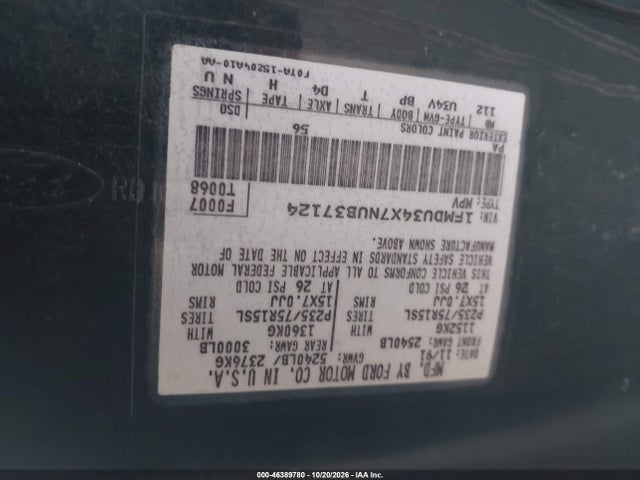 Продажа на аукционе авто 1992 Ford Explorer, vin: 1FMDU34X7NUB37124, номер лота: 46389780