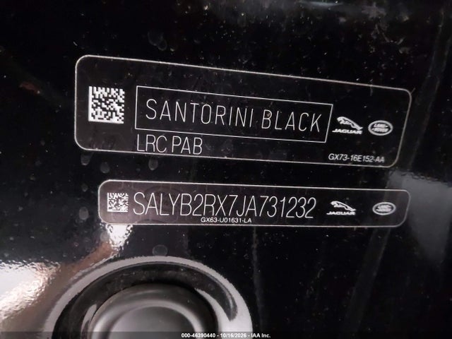 Aukcja sprzedaży 2018 Land Rover Range Rover Velar P250 S, vin: SALYB2RX7JA731232, numer aukcji: 46390440