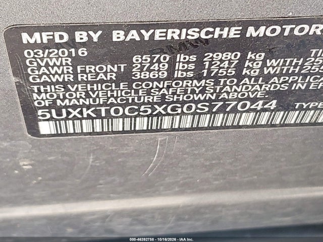 5UXKT0C5XG0S77044 BMW X5 Edrive Xdrive40e