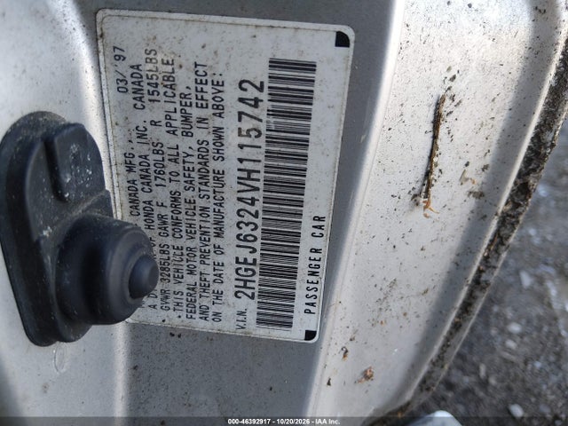 Aukcja sprzedaży 1997 Honda Civic Cx, vin: 2HGEJ6324VH115742, numer aukcji: 46392917