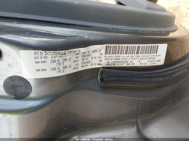 46394249 :رقم المزاد ، 1J8HH48N97C622259 vin ، 2007 Jeep Commander Sport مزاد بيع