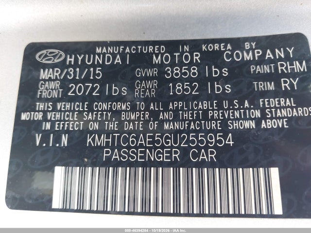Hyundai Veloster Turbo 2016 KMHTC6AE5GU255954 Image 14