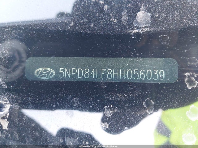 5NPD84LF8HH056039 Hyundai Elantra Limited