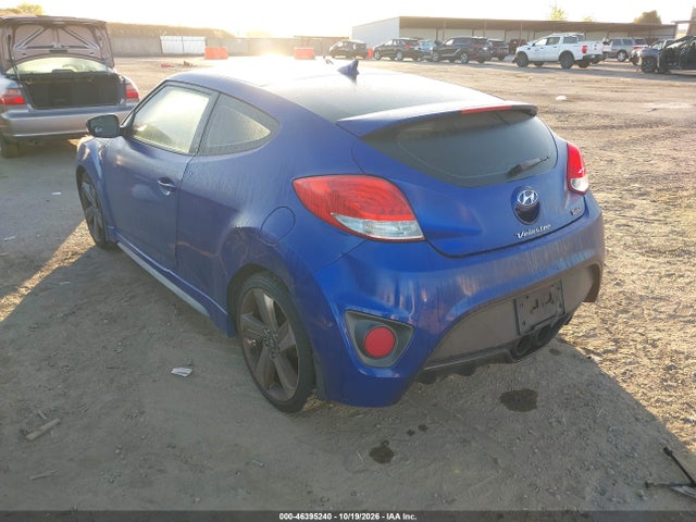 Продаж на аукціоні авто 2013 Hyundai Veloster Turbo W/black, vin: KMHTC6AE1DU158312, номер лоту: 46395240