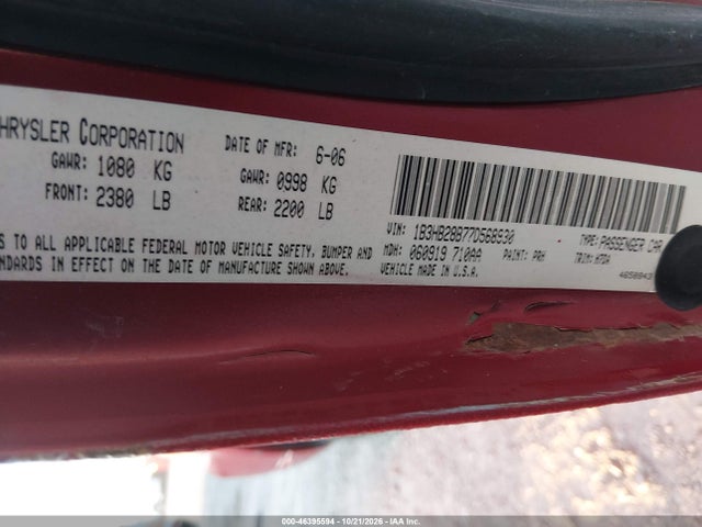 Продаж на аукціоні авто 2007 Dodge Caliber, vin: 1B3HB28B77D568930, номер лоту: 46395594