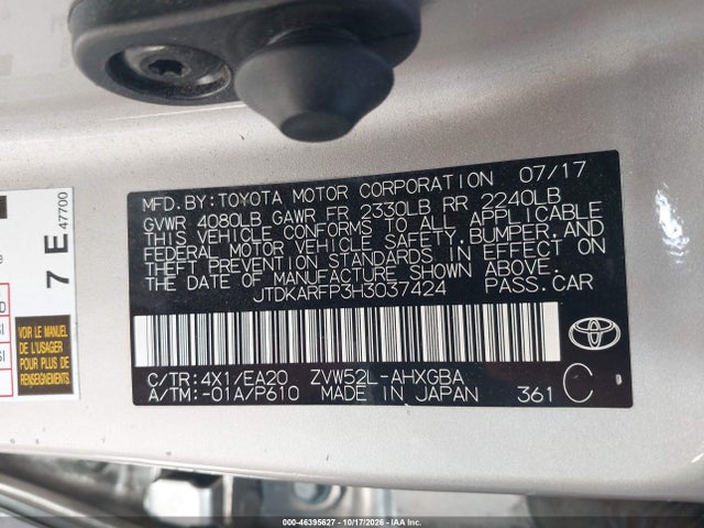 JTDKARFP3H3037424 Toyota Prius Prime Advanced
