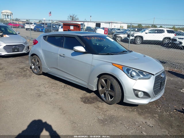 Auction sale of the 2013 Hyundai Veloster Turbo W/blue, vin: KMHTC6AE7DU111818, lot number: 46396283