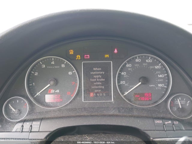 Aukcja sprzedaży 2005 Audi S4 4.2, vin: WAUGL68E65A493190, numer aukcji: 46396663