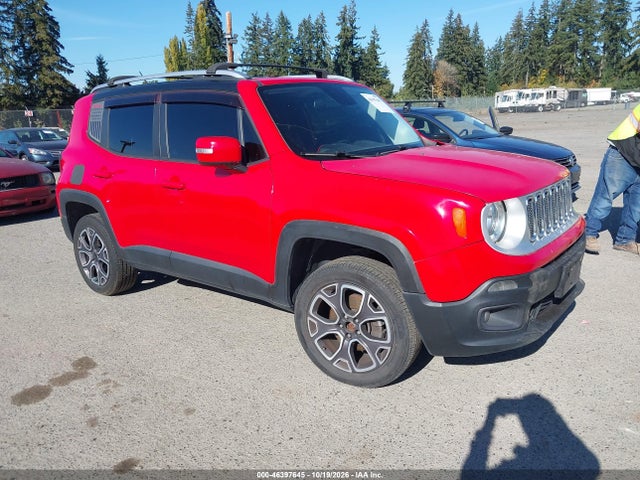 Продаж на аукціоні авто 2017 Jeep Renegade Limited 4x4, vin: ZACCJBDB7HPE50364, номер лоту: 46397645