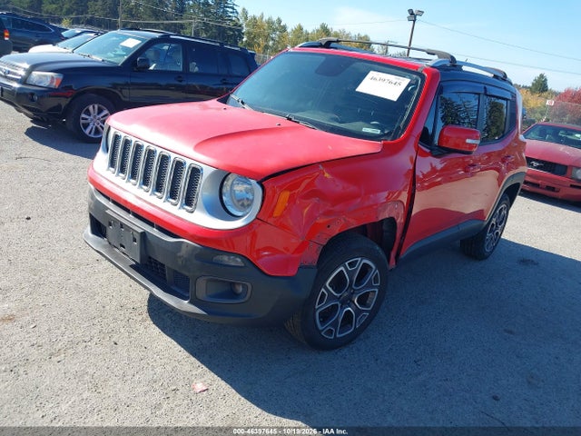 Продаж на аукціоні авто 2017 Jeep Renegade Limited 4x4, vin: ZACCJBDB7HPE50364, номер лоту: 46397645