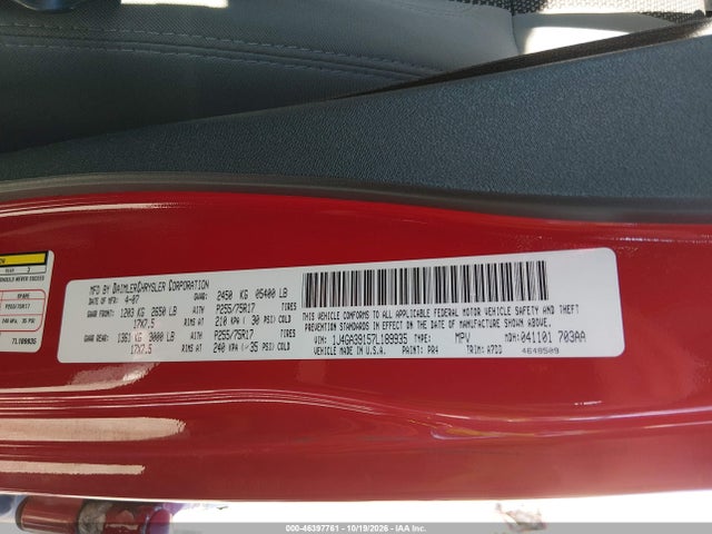 Продаж на аукціоні авто 2007 Jeep Wrangler Unlimited X, vin: 1J4GA39157L189935, номер лоту: 46397761