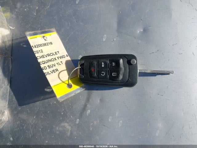 Aukcja sprzedaży 2012 Chevrolet Equinox 1lt, vin: 2GNALDEK2C1116703, numer aukcji: 46398048
