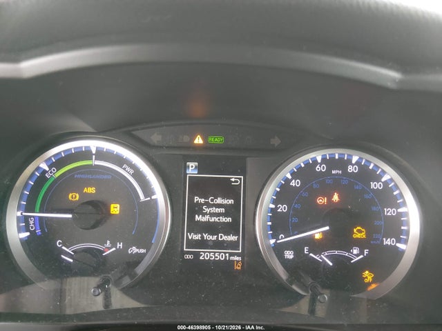 Aukcja sprzedaży 2018 Toyota Highlander Hybrid Le, vin: 5TDBGRFH7JS039026, numer aukcji: 46398905