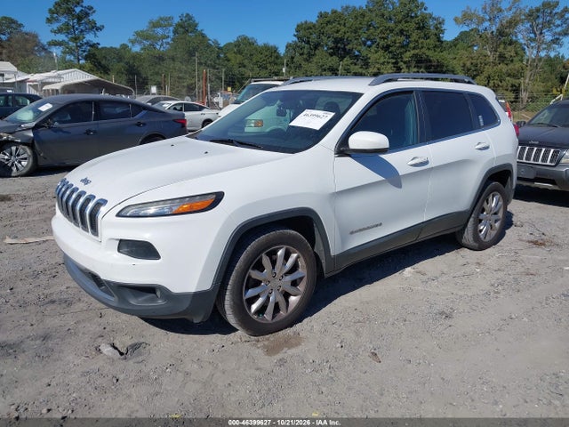 2016 Jeep Cherokee Limited მანქანა იყიდება აუქციონზე, vin: 1C4PJLDB8GW164855, აუქციონის ნომერი: 46399627