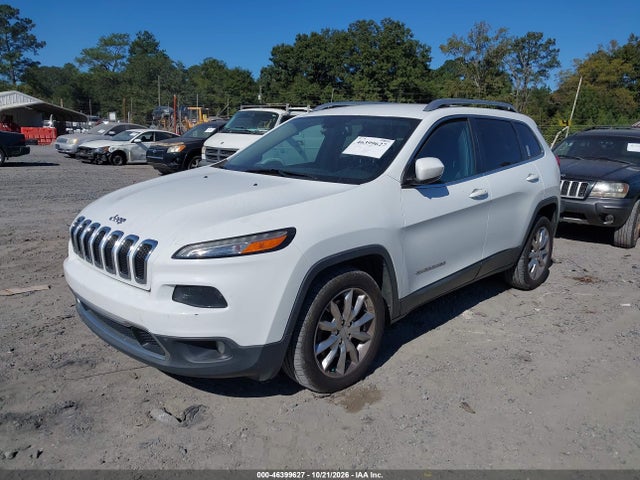 2016 Jeep Cherokee Limited მანქანა იყიდება აუქციონზე, vin: 1C4PJLDB8GW164855, აუქციონის ნომერი: 46399627