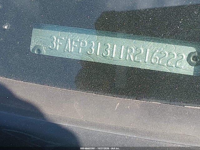 Продаж на аукціоні авто 2001 Ford Focus Zx3, vin: 3FAFP31311R216222, номер лоту: 46403361