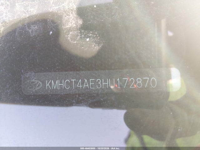 Продаж на аукціоні авто 2017 Hyundai Accent Se, vin: KMHCT4AE3HU172870, номер лоту: 46403955