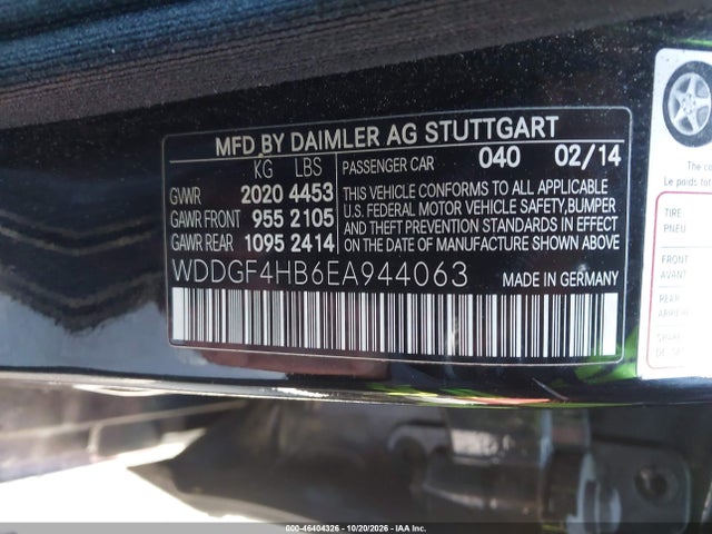 Aukcja sprzedaży 2014 Mercedes-benz C 250 Sport, vin: WDDGF4HB6EA944063, numer aukcji: 46404326