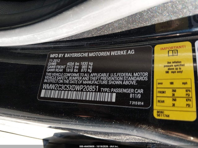 Продаж на аукціоні авто 2013 Mini Countryman Cooper S, vin: WMWZC3C5XDWP20851, номер лоту: 46405609