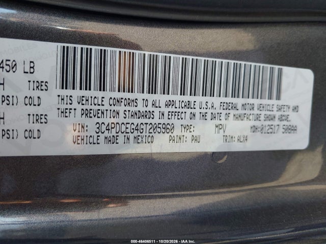 Dodge Journey R/t 2016 3C4PDCEG4GT205960 Image 9
