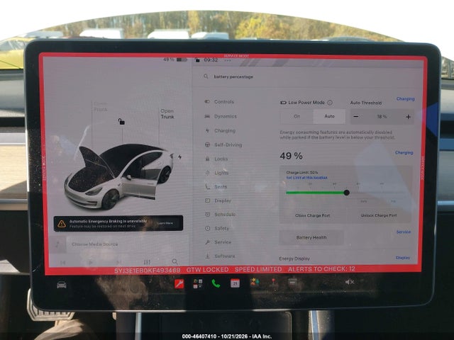 Tesla Model 3 Long Range/performance 2019 5YJ3E1EB0KF493469 Image 18