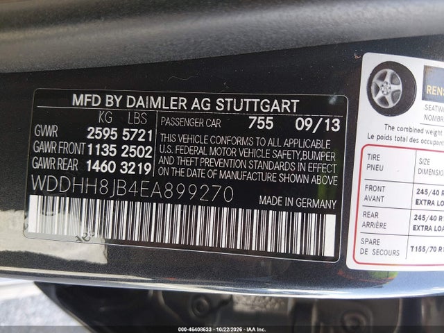 WDDHH8JB4EA899270 Mercedes-Benz E 350 4matic
