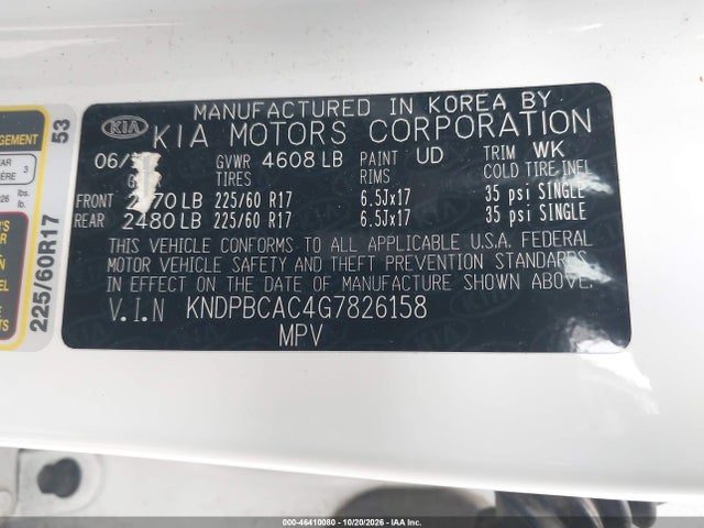 KIA Sportage Lx 2016 KNDPBCAC4G7826158 Image 9