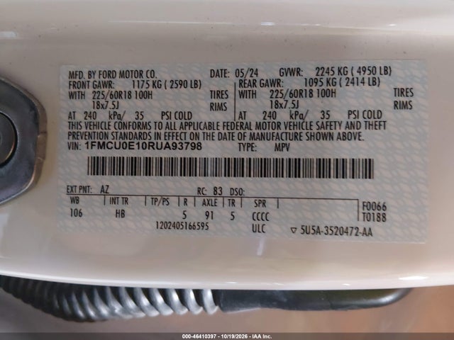 Ford Escape Phev 2024 1FMCU0E10RUA93798 Image 9